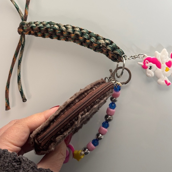 Miu Miu Style | Handmade Keyfob with Sloth Coin purse and charms Jane Burkinfy - Picture 5 of 5